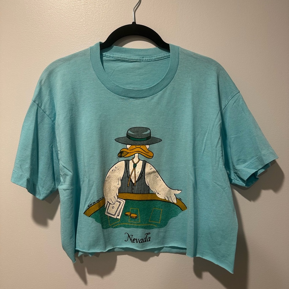 Vintage Nevada Duck Cropped Tee